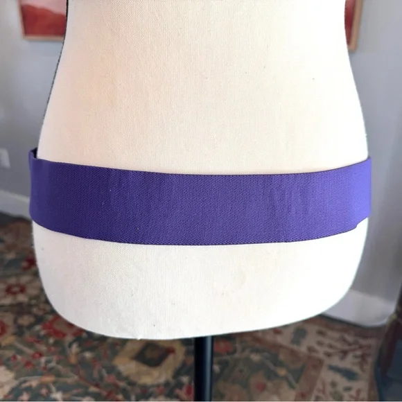 Vintage Purple and Gold Butterfly Stretch Belt - Picture 6 of 8